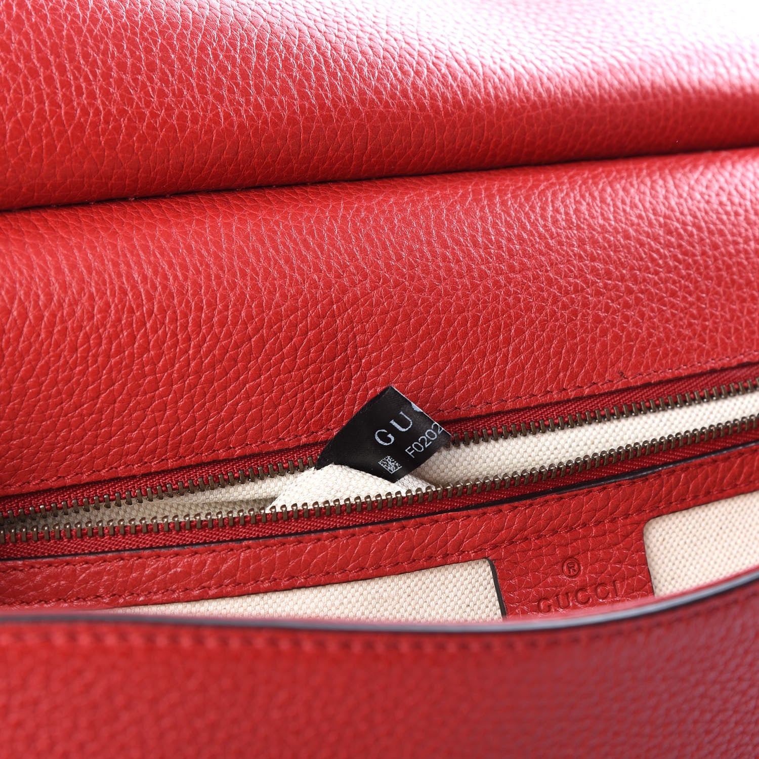 Gucci Calfskin Medium GG Marmont Top Handle Bag Vulcanic Red 8 of 9