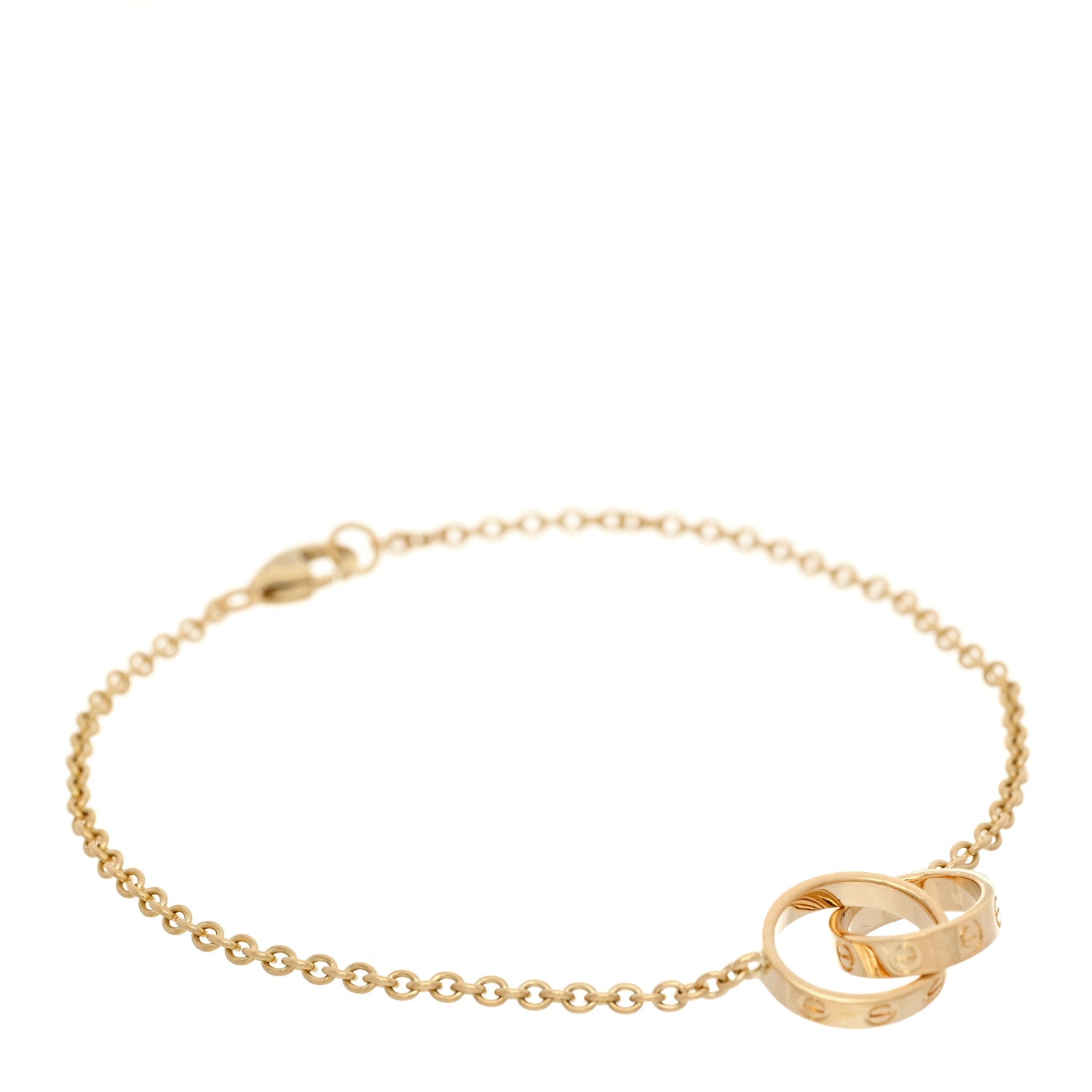 Cartier 18K Yellow Gold Interlocking LOVE Bracelet 1 of 5