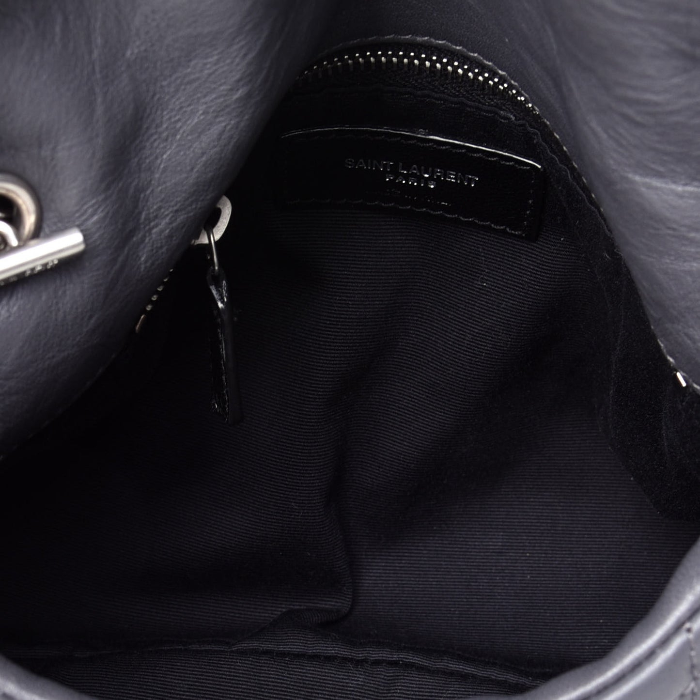 Lambskin Quilted Toy Loulou Puffer Monogram Chain Satchel Storm
