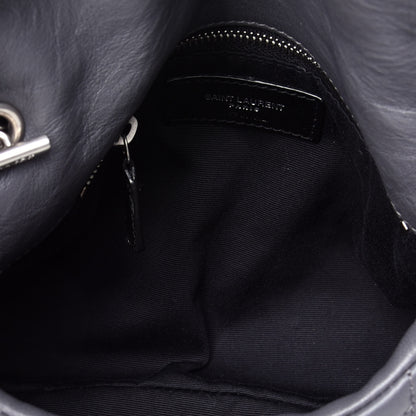 Saint Laurent Lambskin Quilted Toy Loulou Puffer Monogram Chain Satchel Storm 5 of 9
