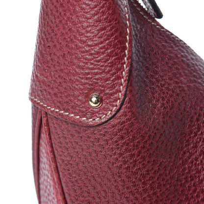 Gucci Calfskin Bamboo Ring Hobo Aubergine 10 of 16