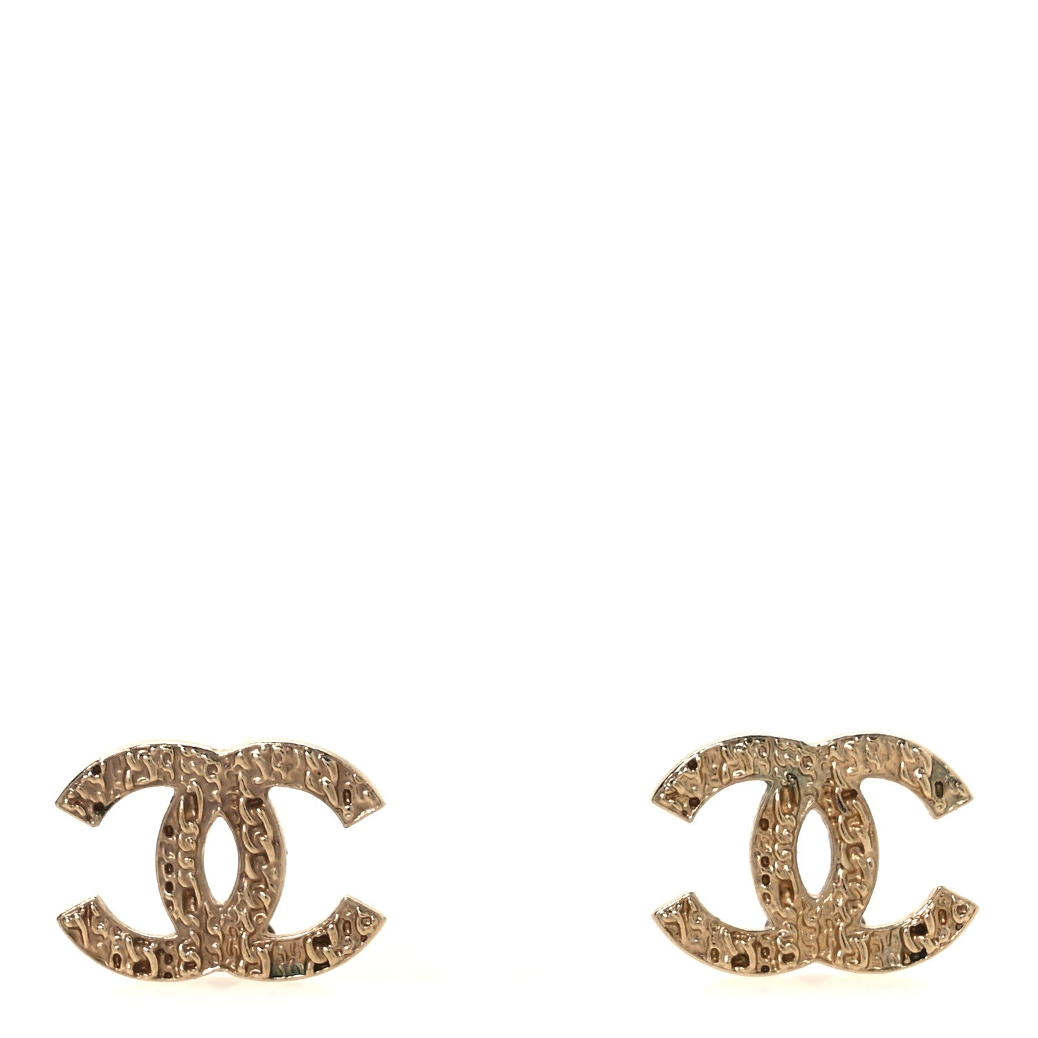 Chanel CC Chain Earrings Gold 1 of 4