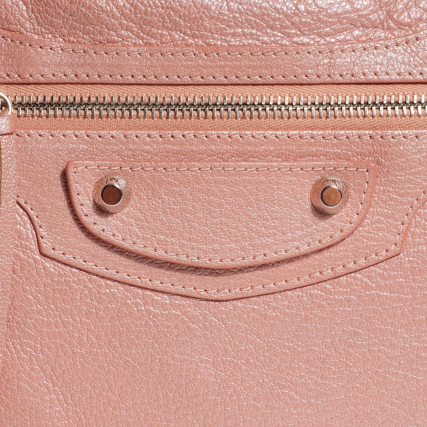 Balenciaga Pearlescent Goatskin Classic Palladium Hardware City Rose Rose Light 6 of 18