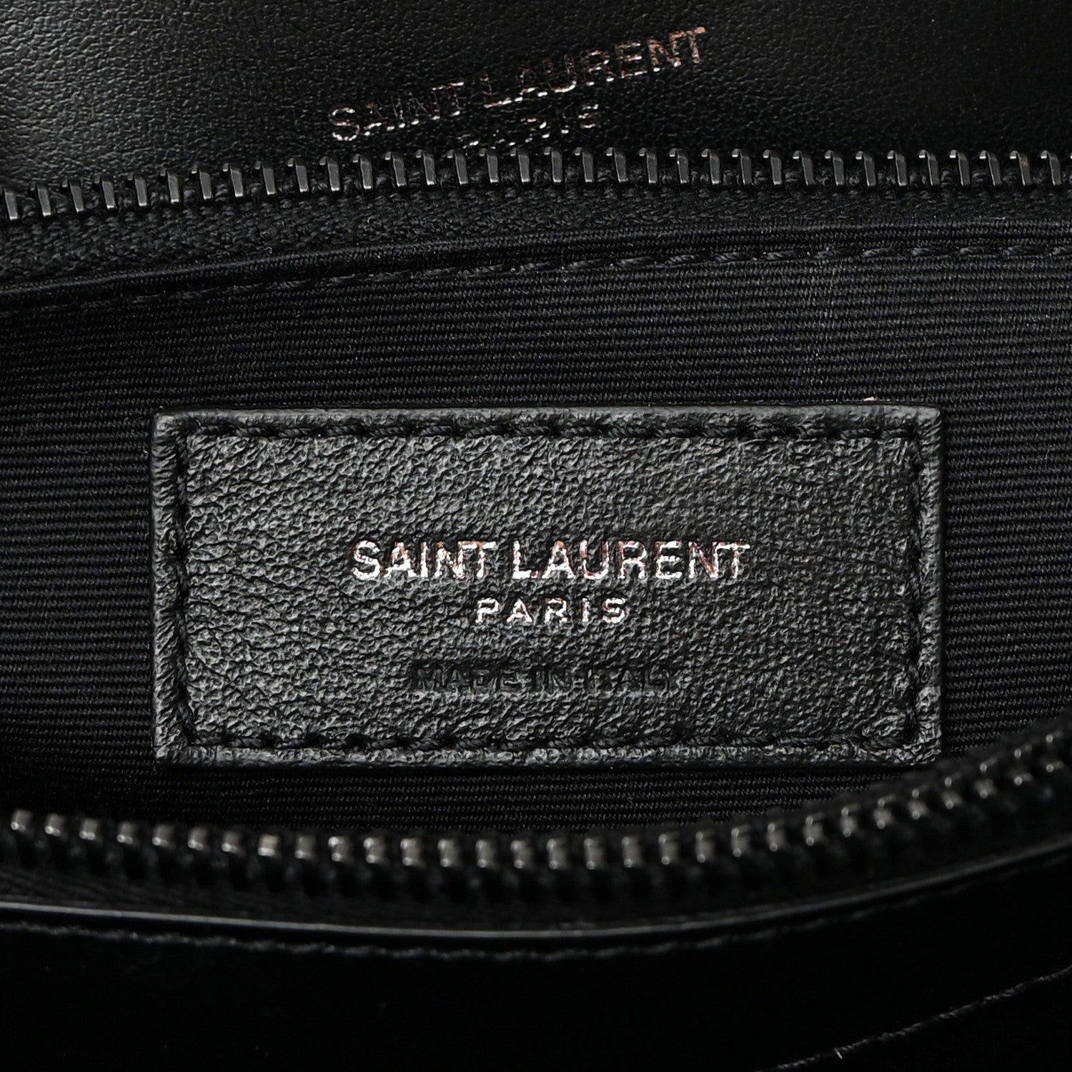 Saint Laurent Calfskin Y Quilted Monogram Monochrome Medium Loulou Chain Satchel Black 6 of 13