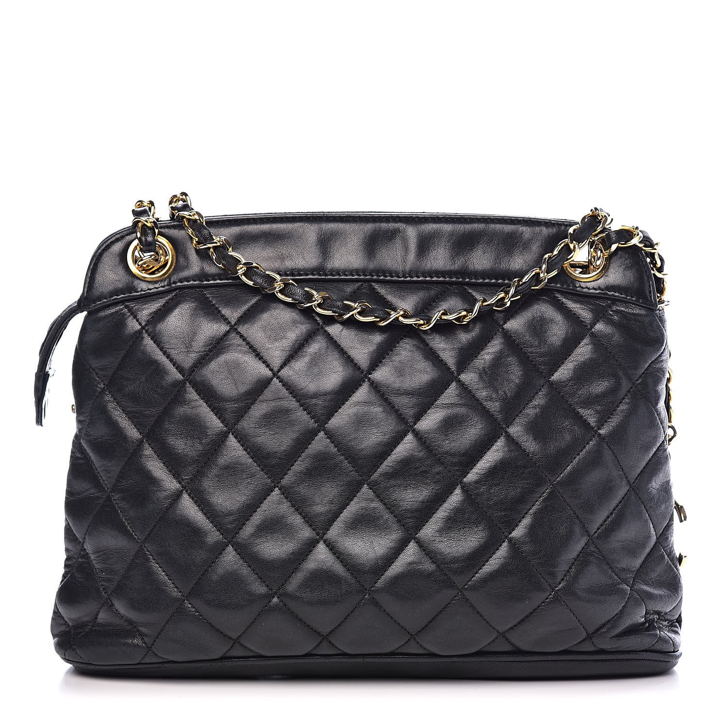 Chanel Lambskin Quilted Shoulder Bag Black 1 of 11