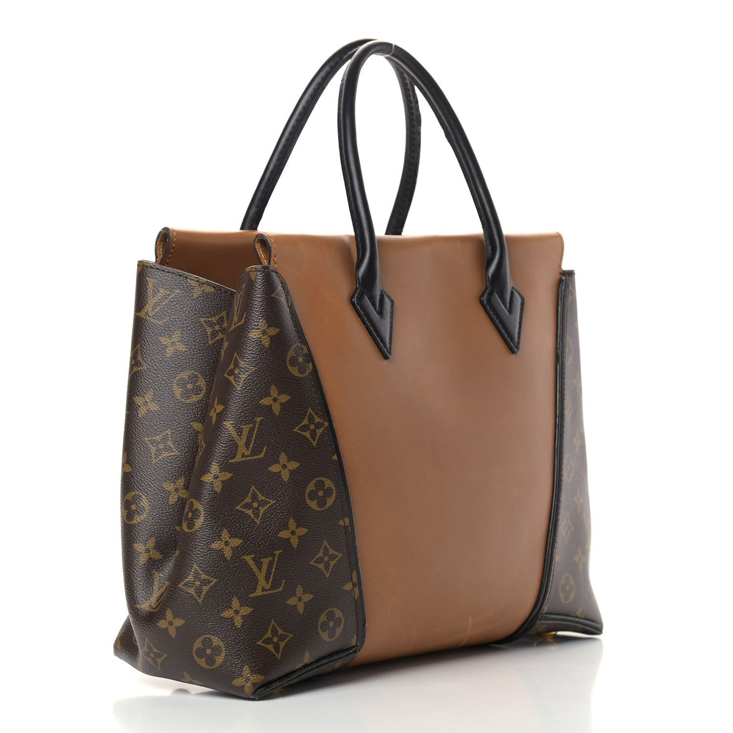 Monogram Cuir Orfevre Tote W PM Noisette
