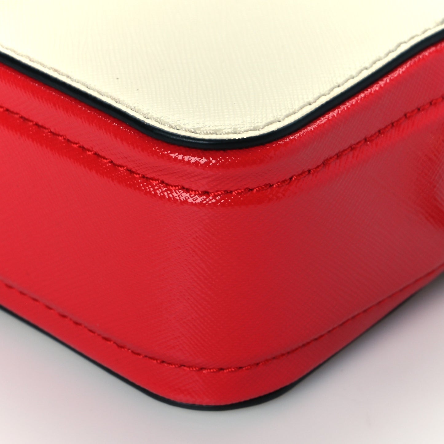 Saffiano Small Snapshot Camera Bag Porcelain Multi