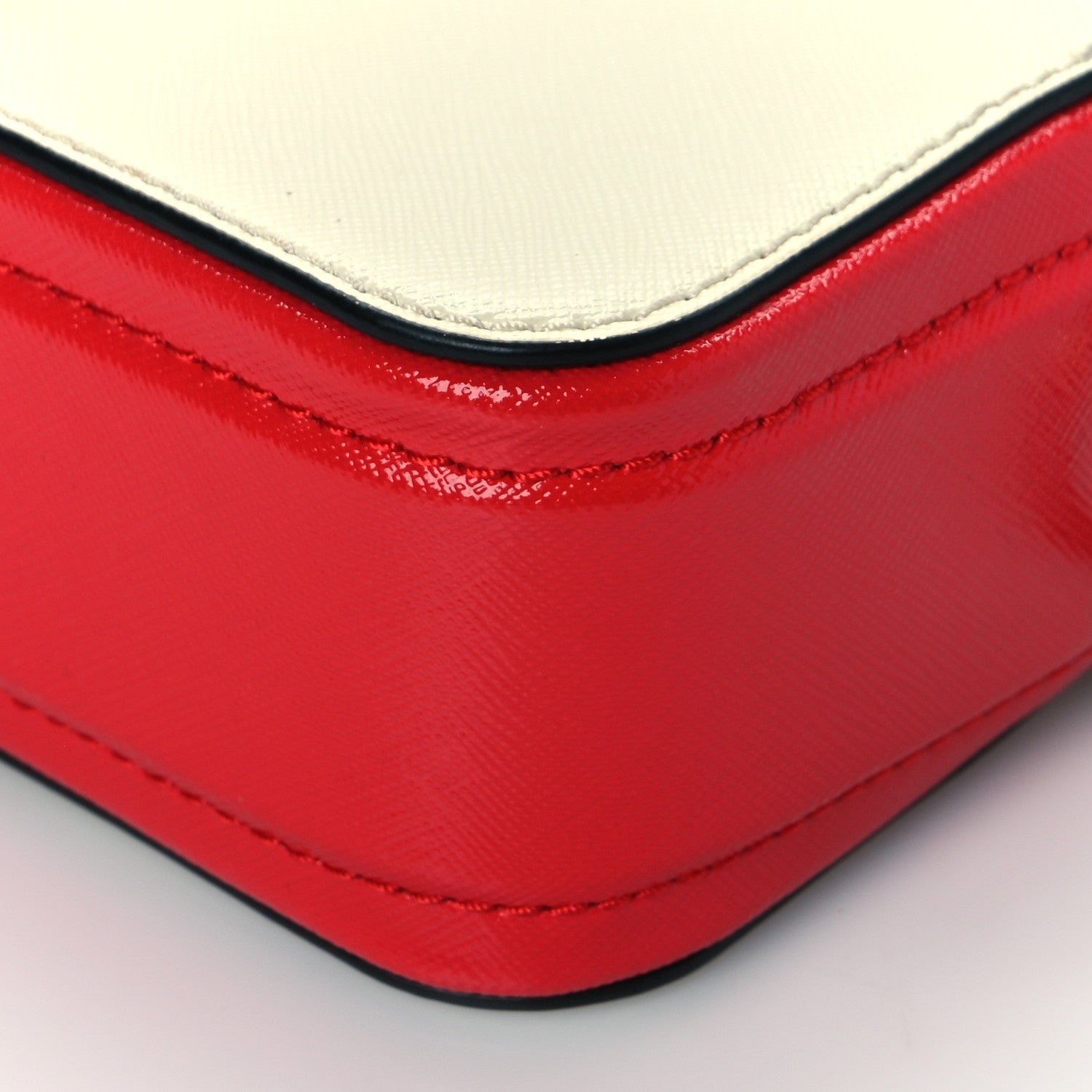 Marc Jacobs Saffiano Small Snapshot Camera Bag Porcelain Multi 9 of 9