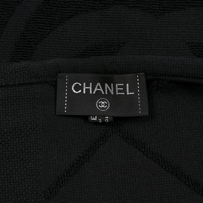 Chanel Terry Cotton CC Bath Towel Black 3 of 3