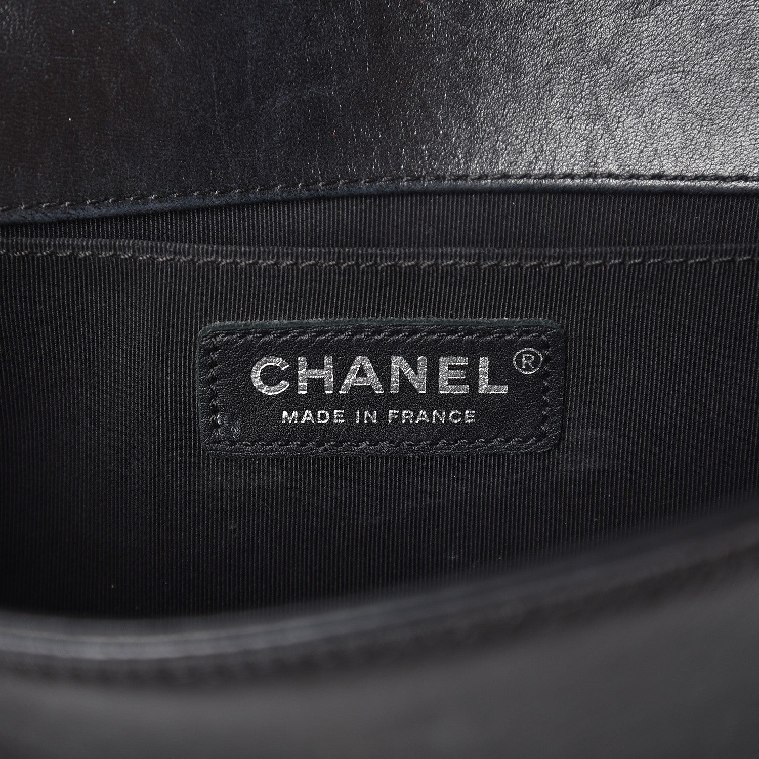 Chanel Calfskin Pleated Medium Boy Flap Black 6 of 11
