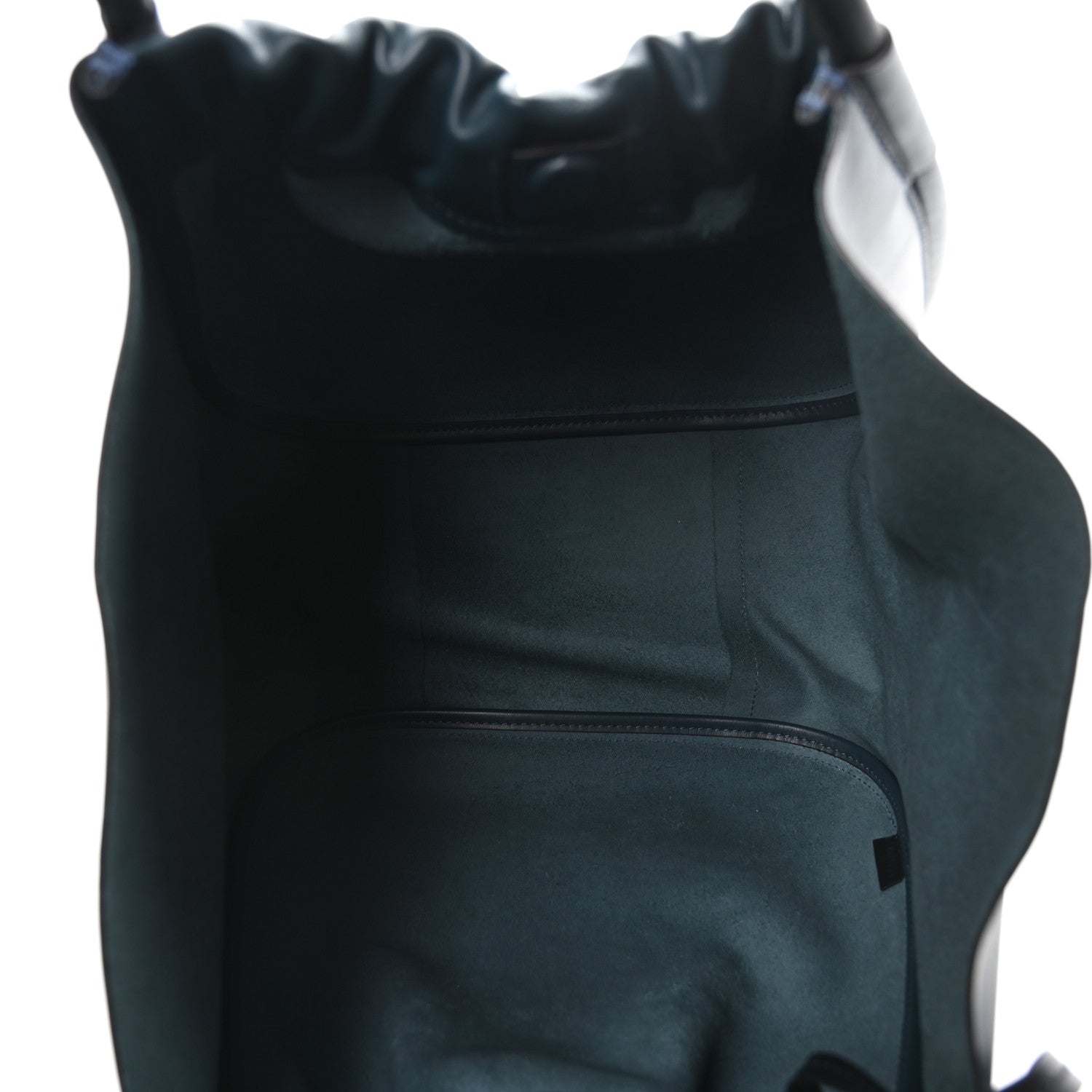 Proenza Schouler Calfskin Large Ruched Tote Petrol Green 5 of 9
