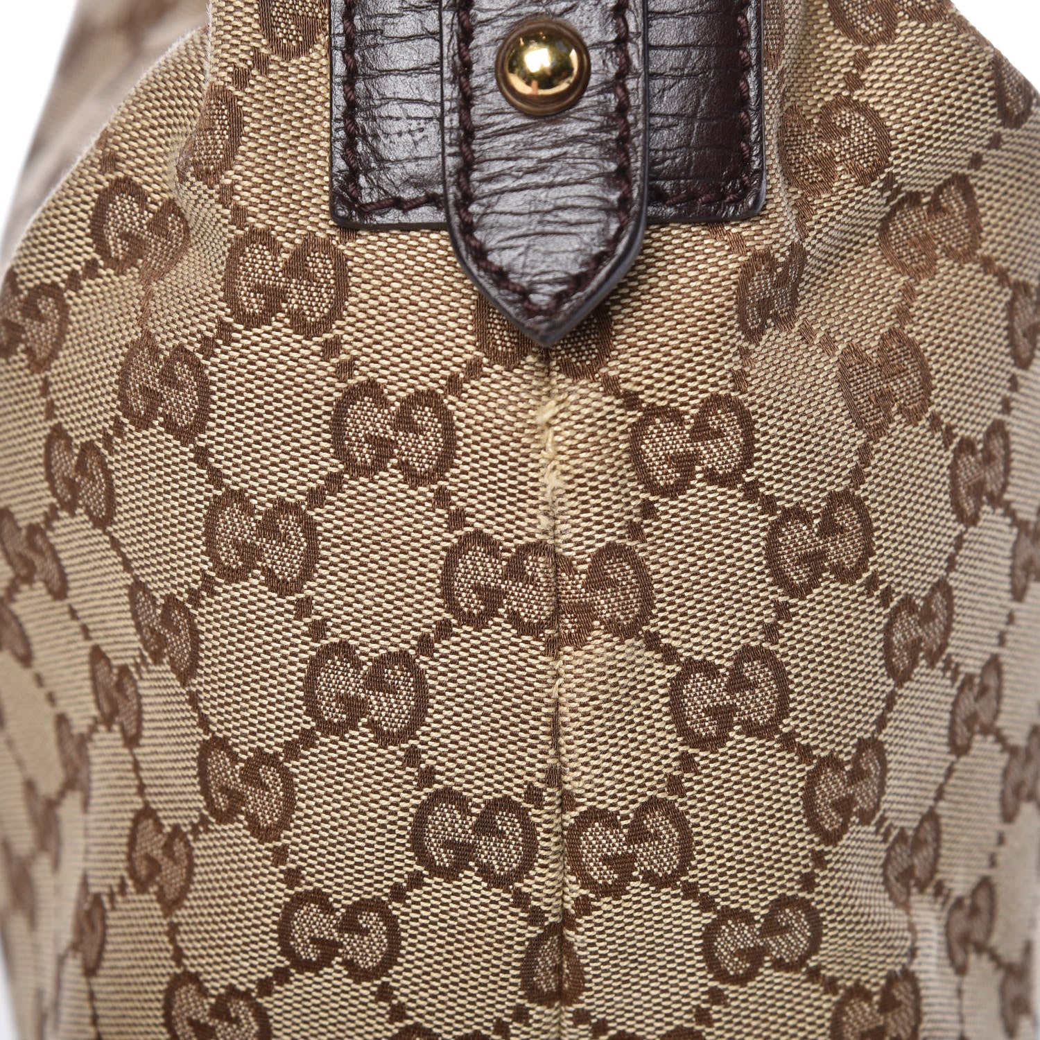 Gucci Monogram Medium Horsebit Chain Hobo Dark Brown 15 of 15