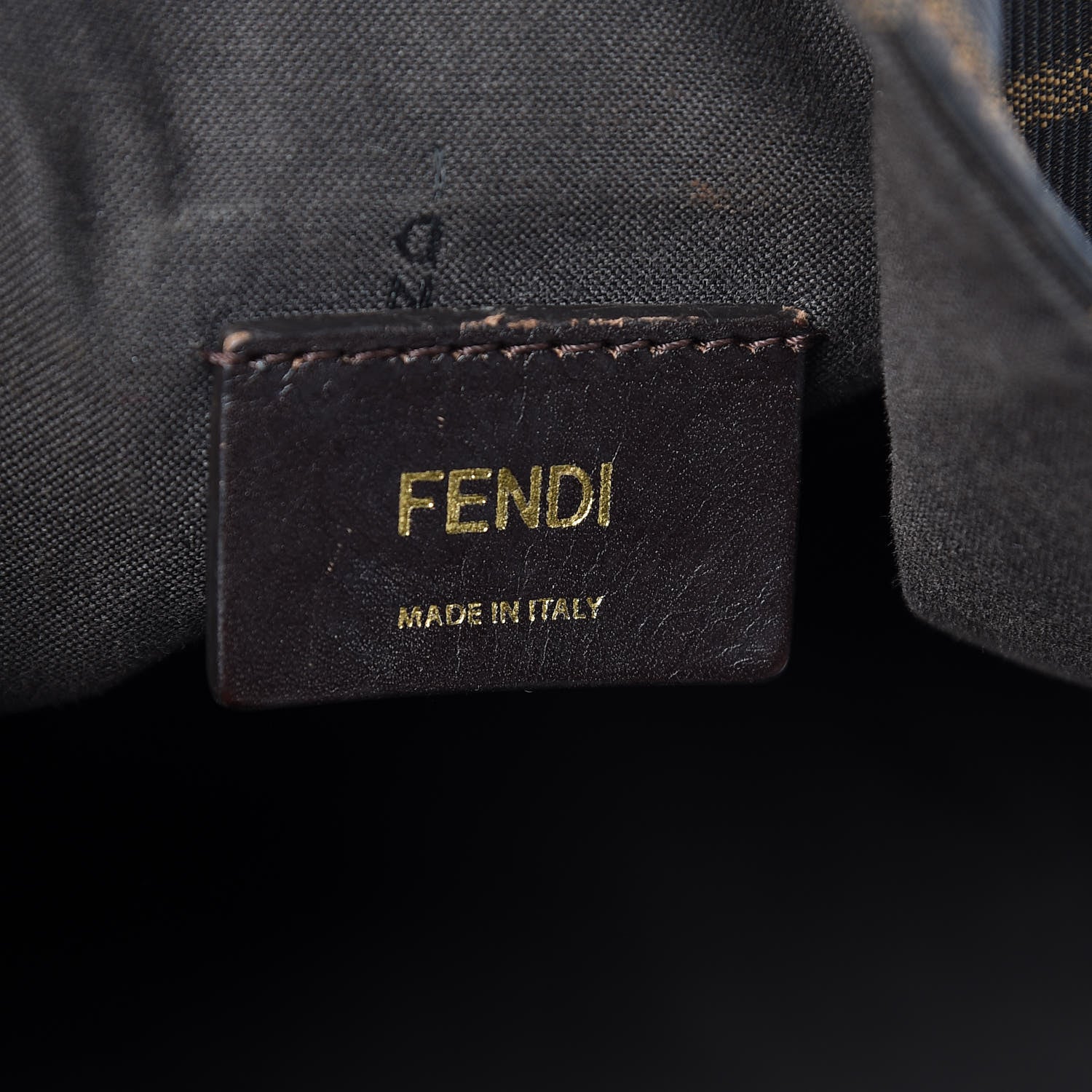 Fendi Zucca Vitello Artic Small Hobo Tobacco Castagna 6 of 9