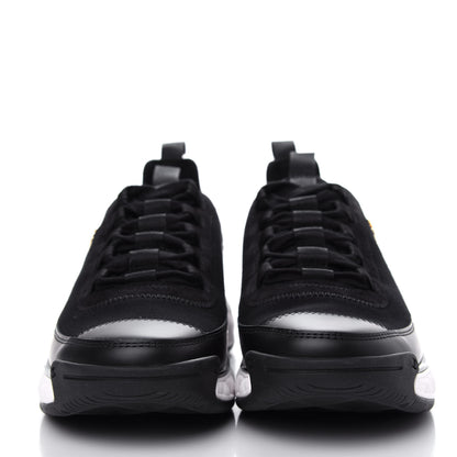 Chanel Velvet Calfskin Mixed Fibers CC Sneakers 38.5 Black 2 of 11