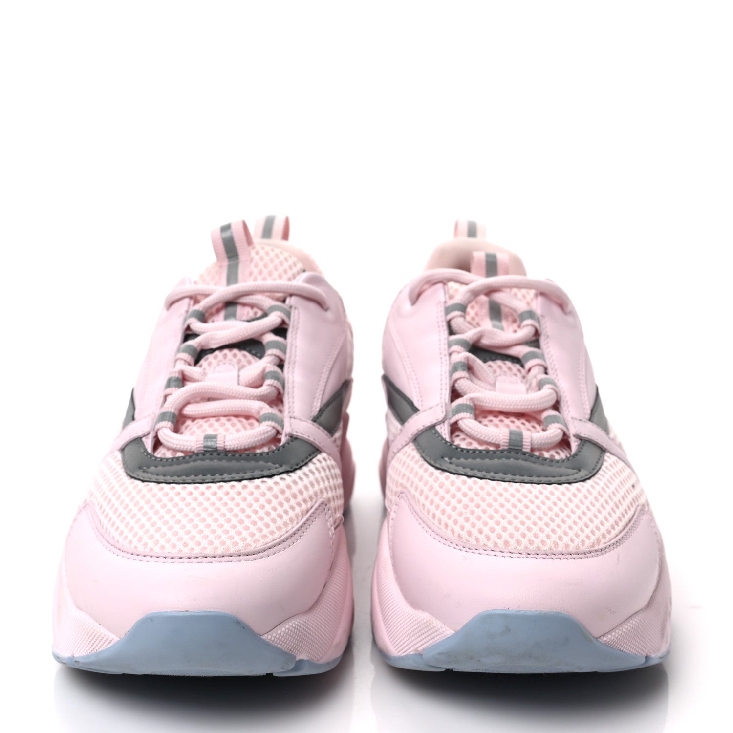 Christian Dior Technical Mesh Calfskin Mens B22 Sneakers 43 Pink 2 of 7