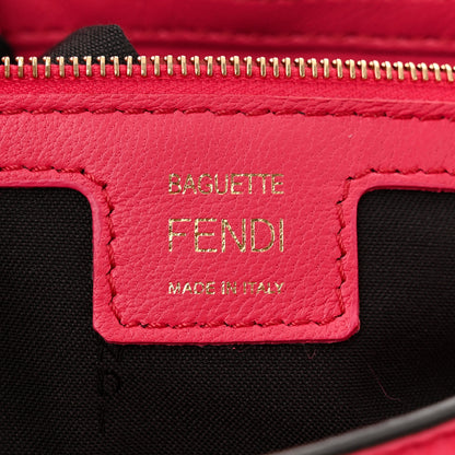 Fendi Nappa FF 1974 Embossed Baguette Lampone 6 of 12