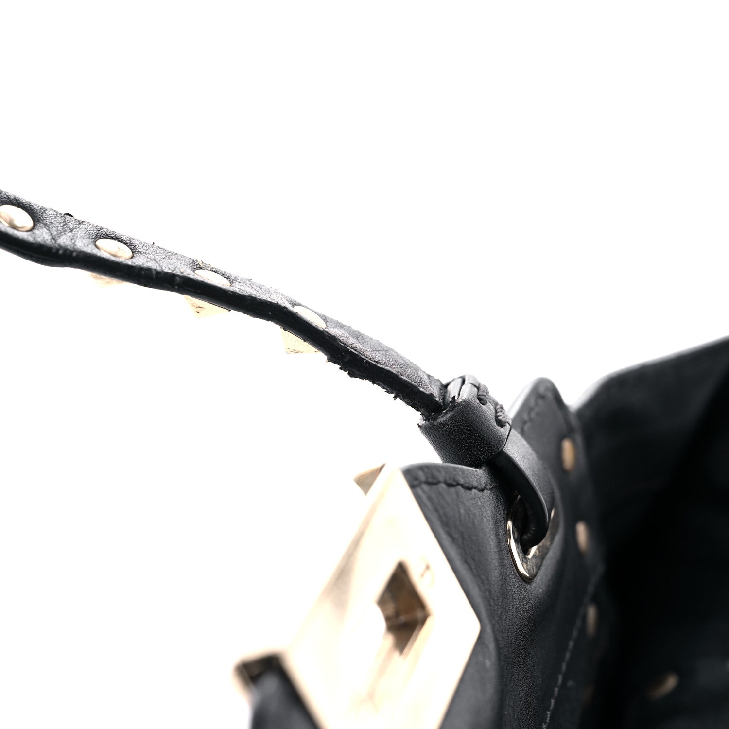 Valentino Garavani Vitello Mini Rockstud Tote Black 25 of 29