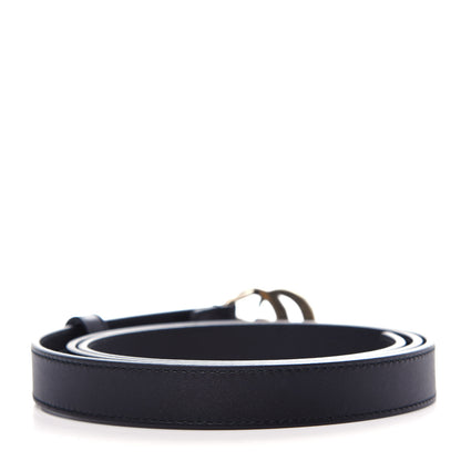 Gucci Calfskin Pearl Double G 20mm Belt 100 40 Black Cream 2 of 4