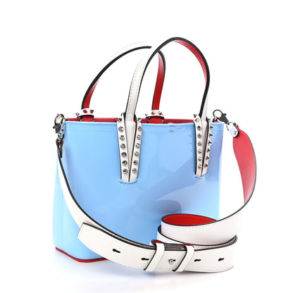 Christian Louboutin Patent Calfskin Spikes Mini East West Cabata Tote Splash 3 of 10