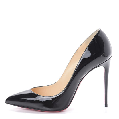 Christian Louboutin Patent Pigalle Follies 100 Pumps 38.5 Black 1 of 7
