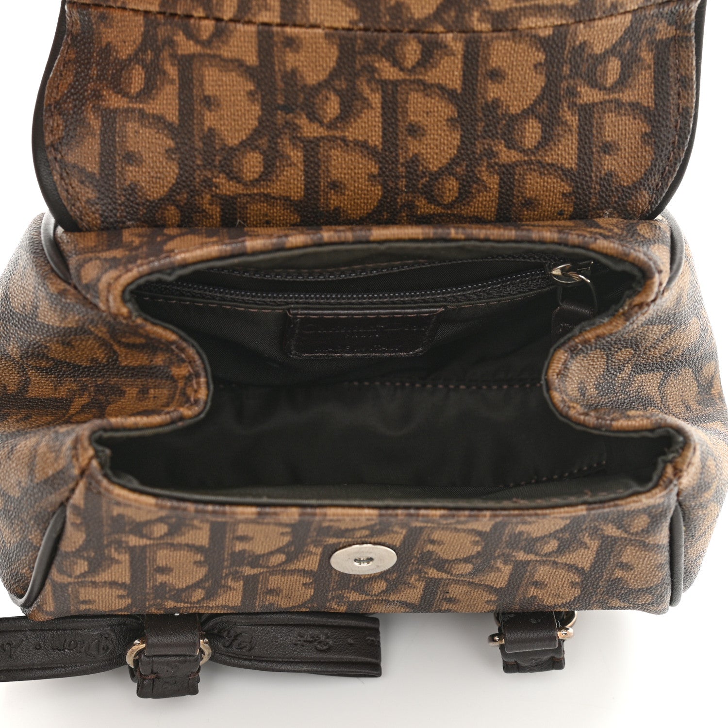 Christian Dior Monogram Mini Romantique Trotter Bag Brown 5 of 10