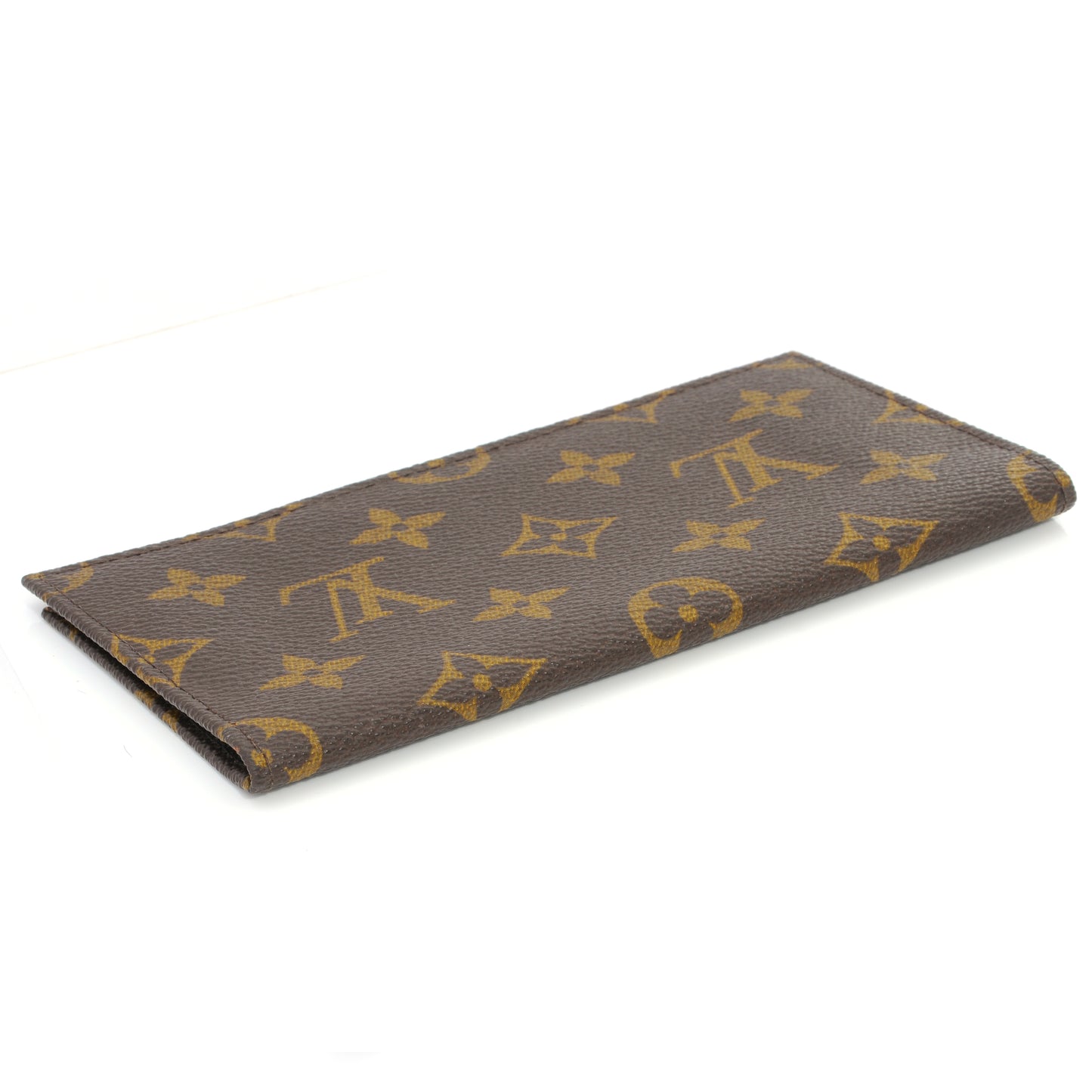 Monogram Checkbook Holder Wallet