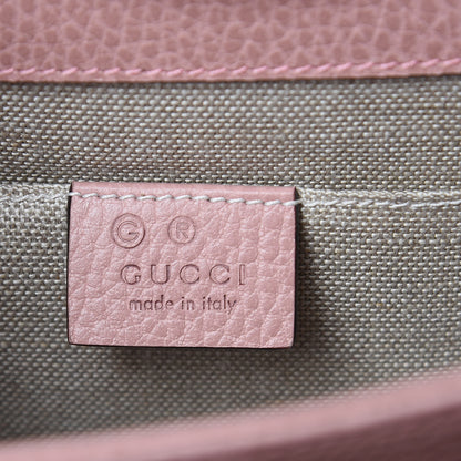 Gucci Dollar Calfskin Small Interlocking G Shoulder Bag Soft Pink 6 of 9