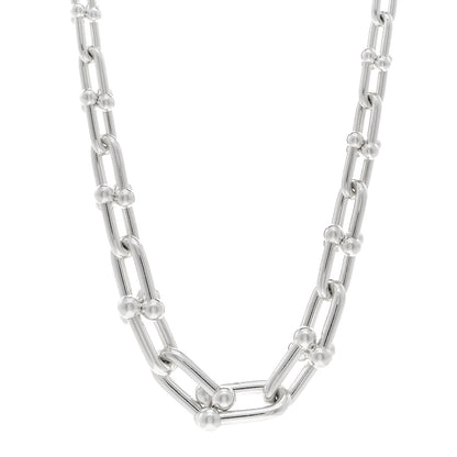 Tiffany Sterling Silver HardWear Graduated Link Necklace 1 of 4