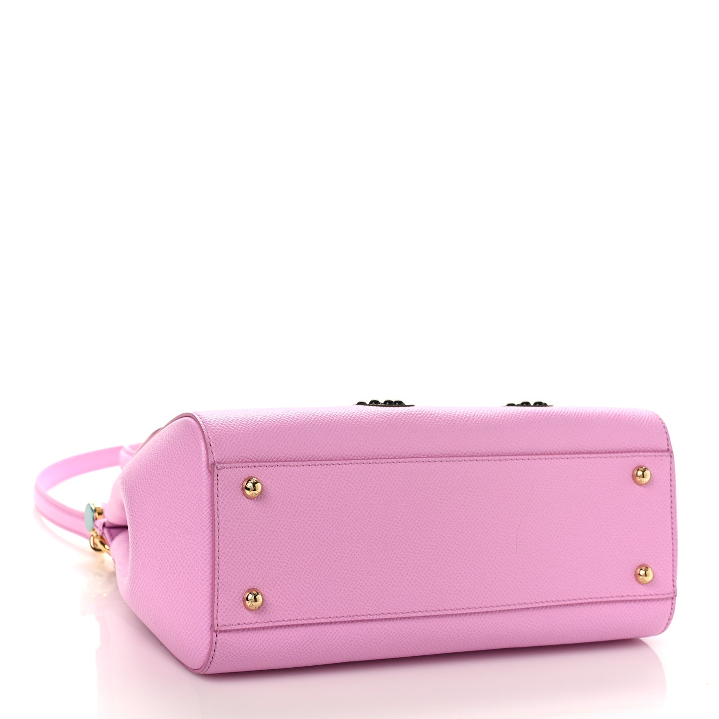 Dauphine Studded Medium DG Family Patch Miss Sicily Satchel Pink