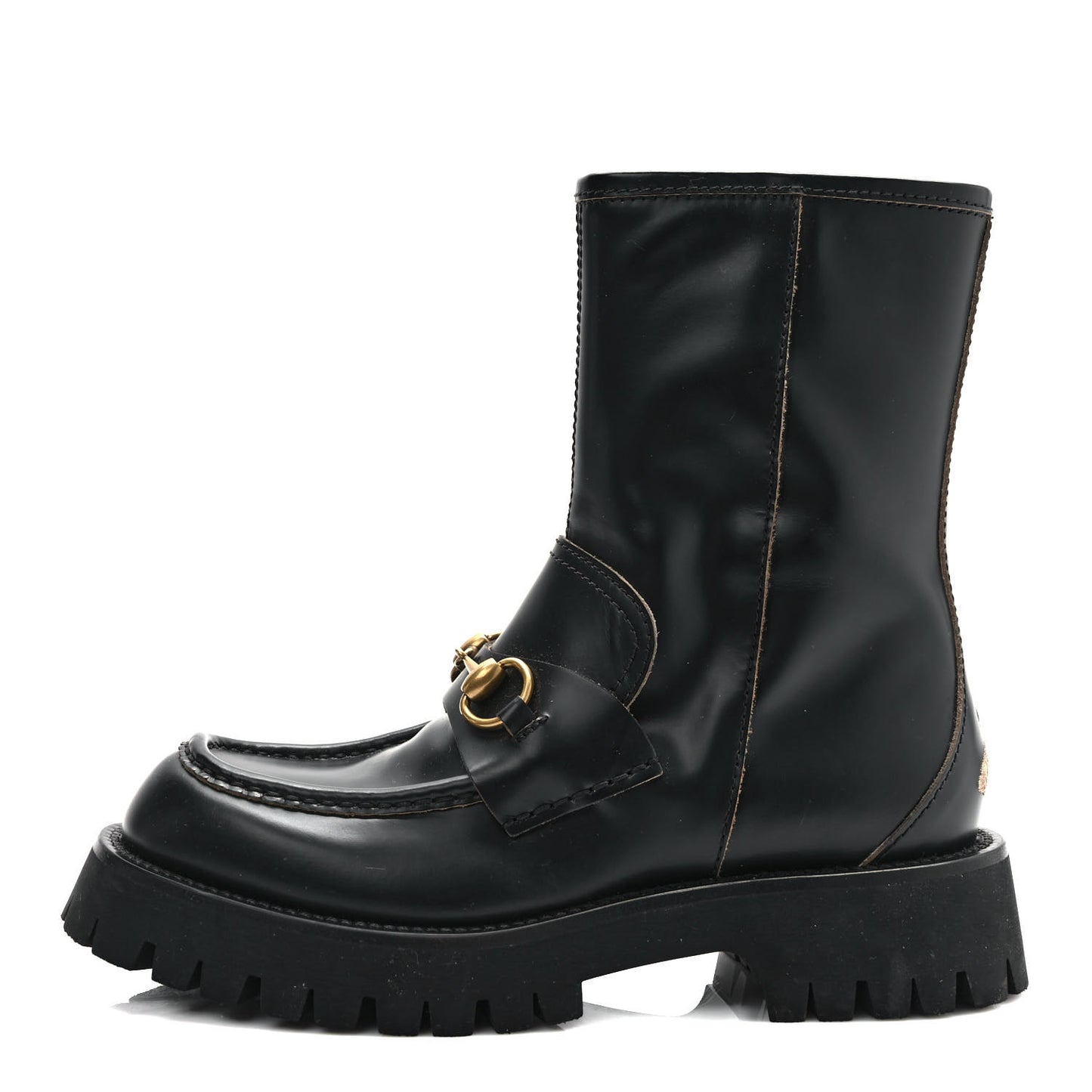 Cordovan Lux Womens Harald Horsebit 25mm Platform Boots 38.5 Black