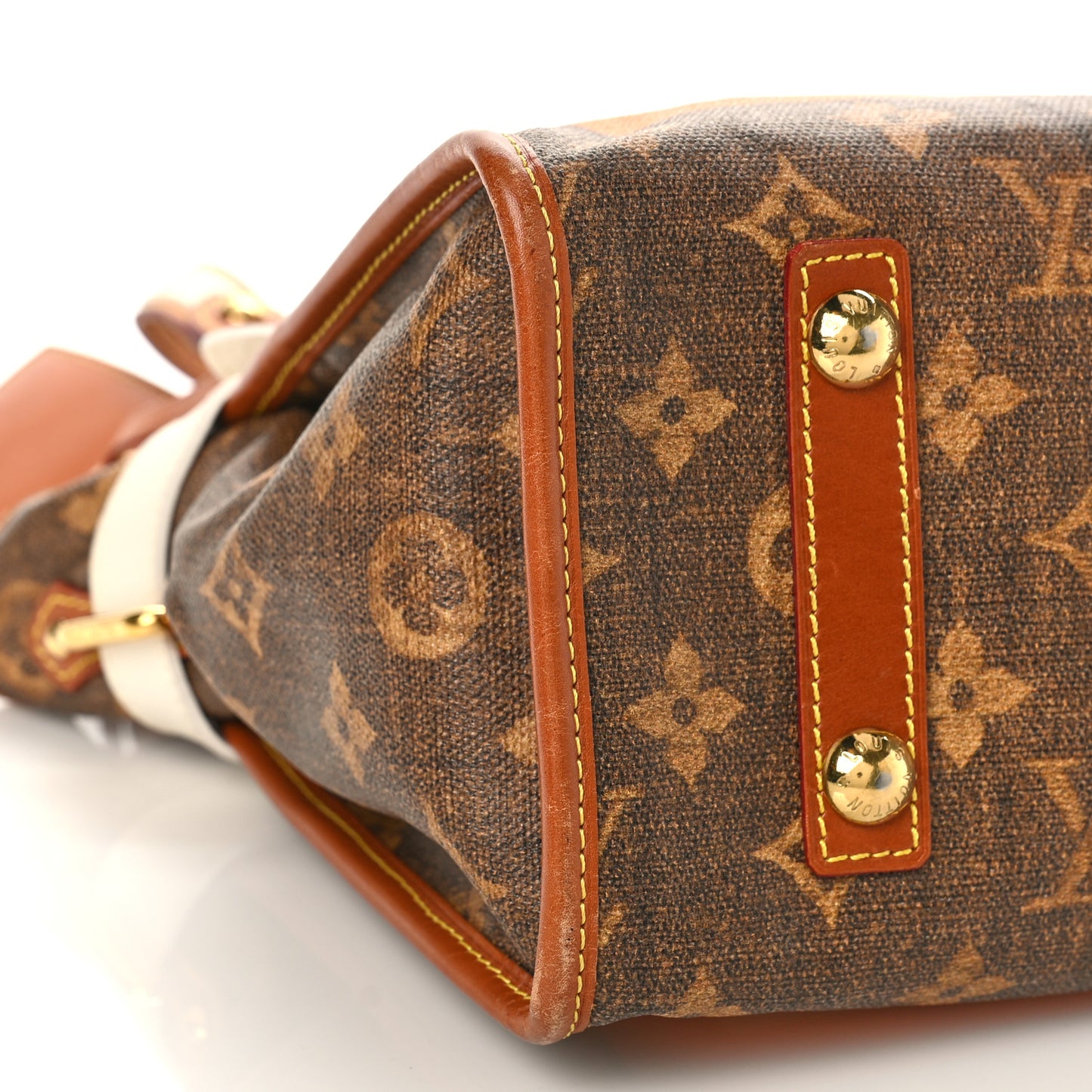 Monogram Rayures Tisse Sac PM