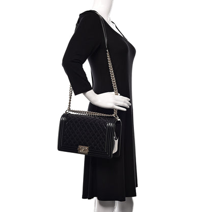 Chanel Patent Calfskin Quilted New Medium Boy Flap Black 2 of 11