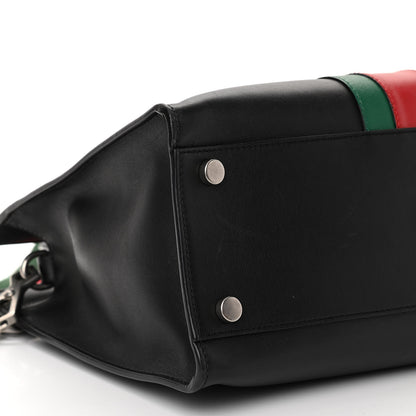 Gucci Calfskin Web Medium Dionysus Tote Bag Black 9 of 11