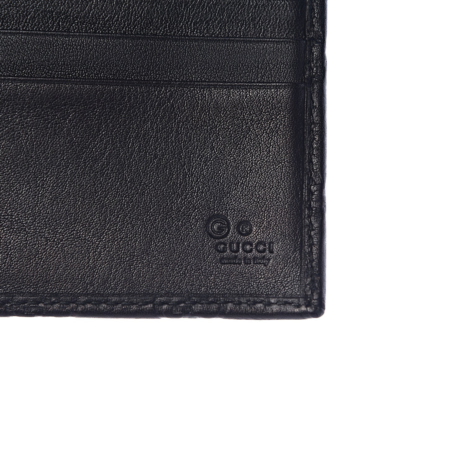 Gucci Guccissima Continental Flap Wallet Black 6 of 13