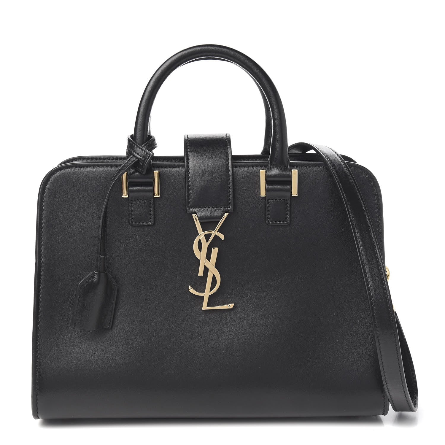 Saint Laurent Calfskin Monogram Baby Cabas Black 1 of 9