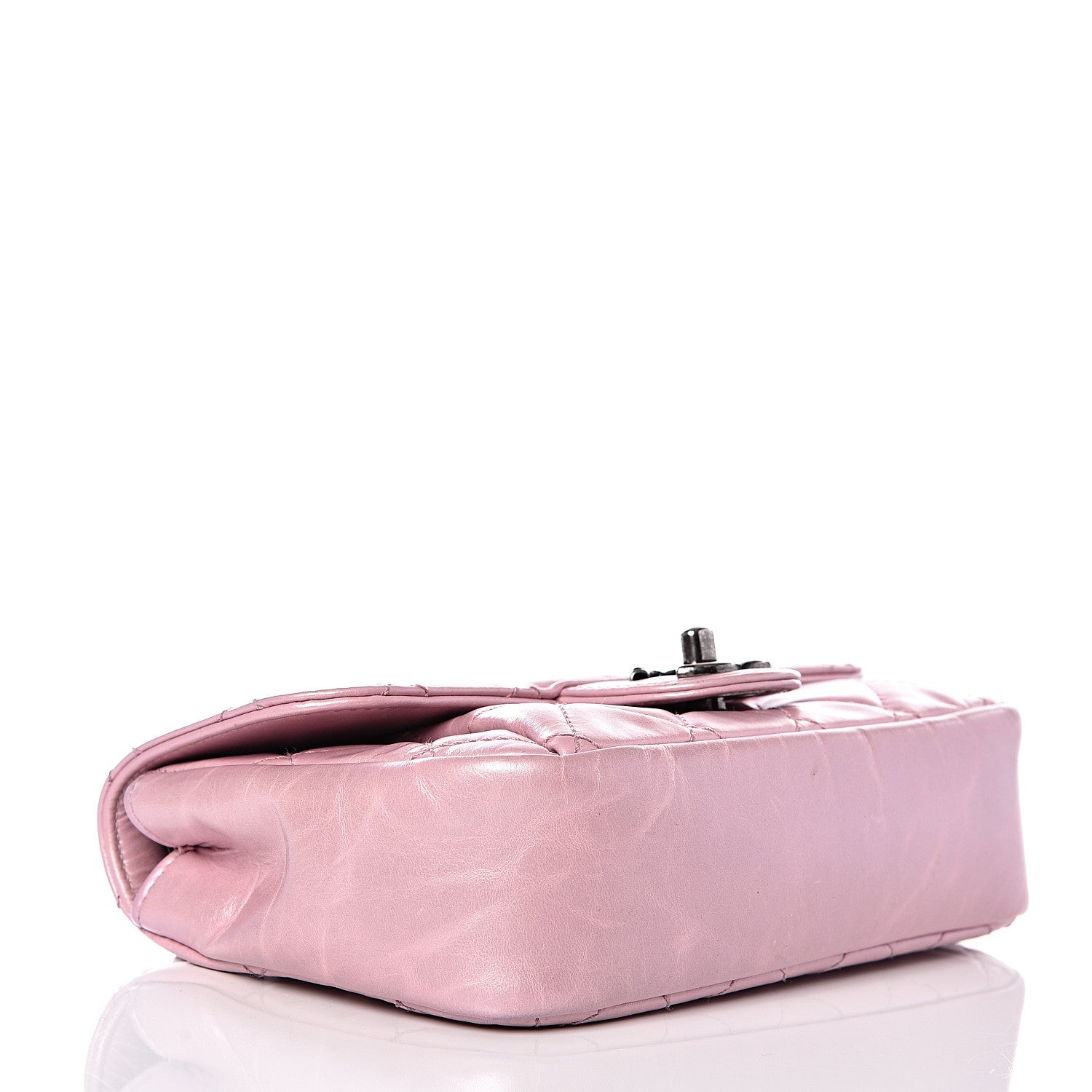 Chanel Glazed Calfskin Quilted Mini Coco Pleats Flap Pink 3 of 10
