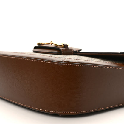 Gucci GG Supreme Monogram Azalea Calfskin Web Medium Horsebit 1955 Shoulder Bag Beige Ebony Brown Sugar 8 of 8