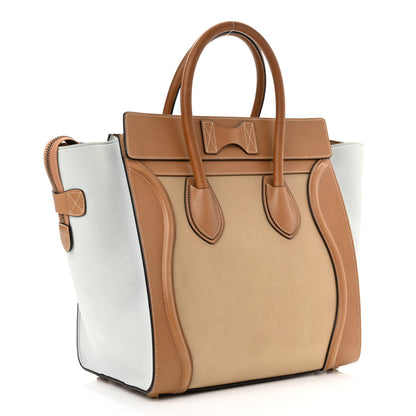 Celine Smooth Calfskin Suede Tri-color Mini Luggage Multicolor 3 of 10