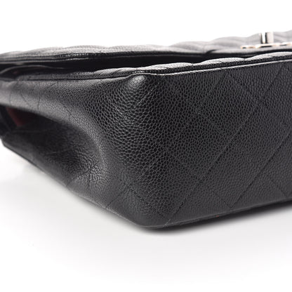 Chanel Caviar Quilted Jumbo Double Flap Black 8 of 15