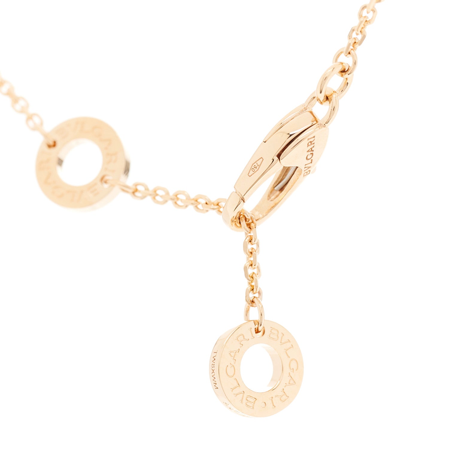 Bulgari 18K Rose Gold Diamond Black Onyx Divas' Dream Pendant Necklace 4 of 9
