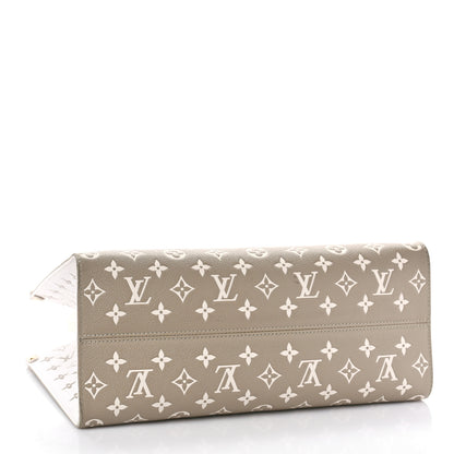 Louis Vuitton Empreinte Monogram Spring In The City Onthego MM Kaki Beige Cream 6 of 17