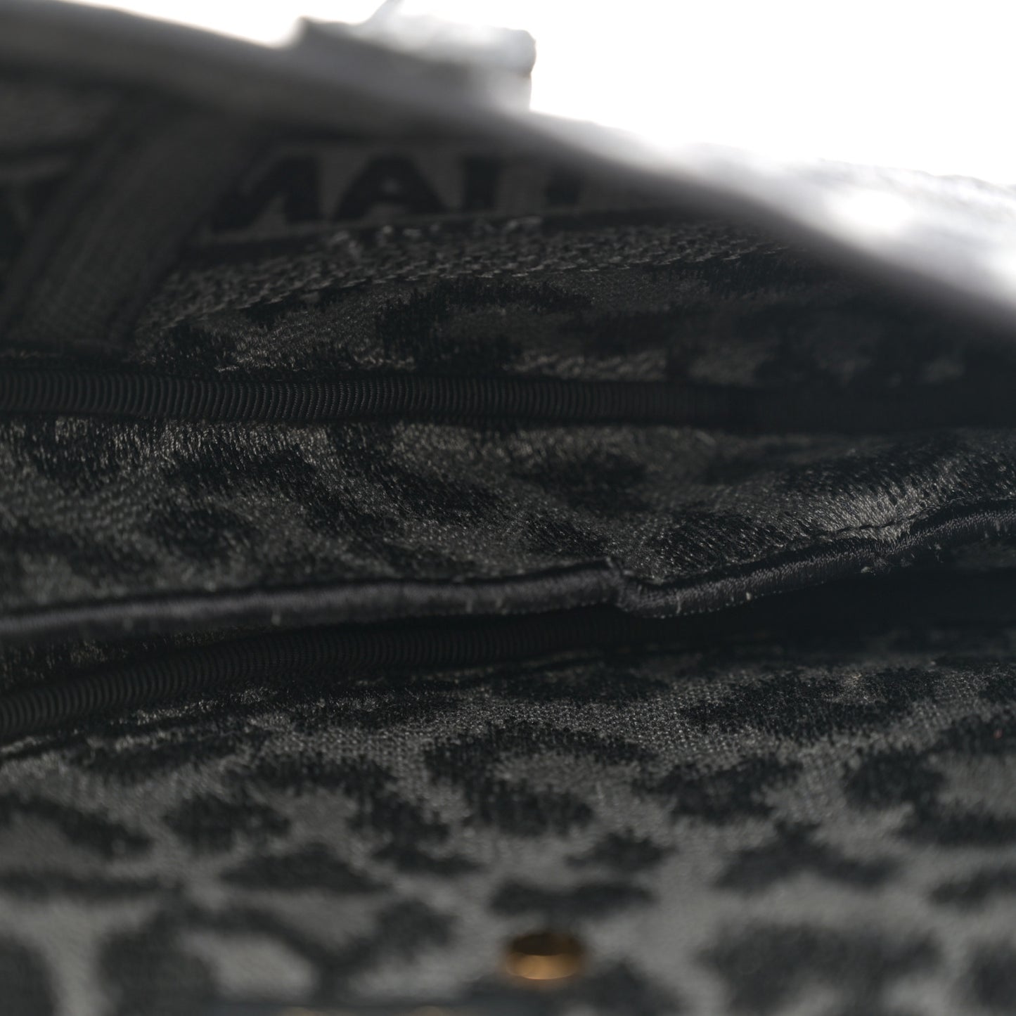 Canvas Mizza Embroidered Saddle Bag Gray