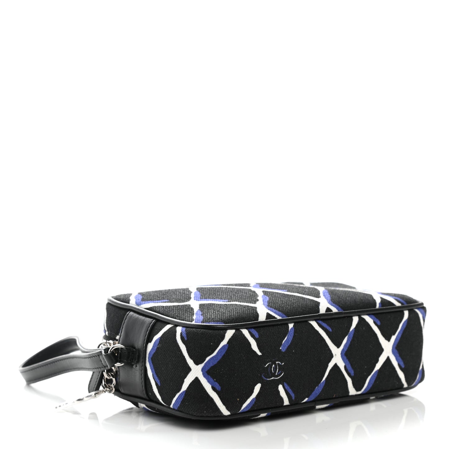 Canvas Airline Cosmetic Case Blue White