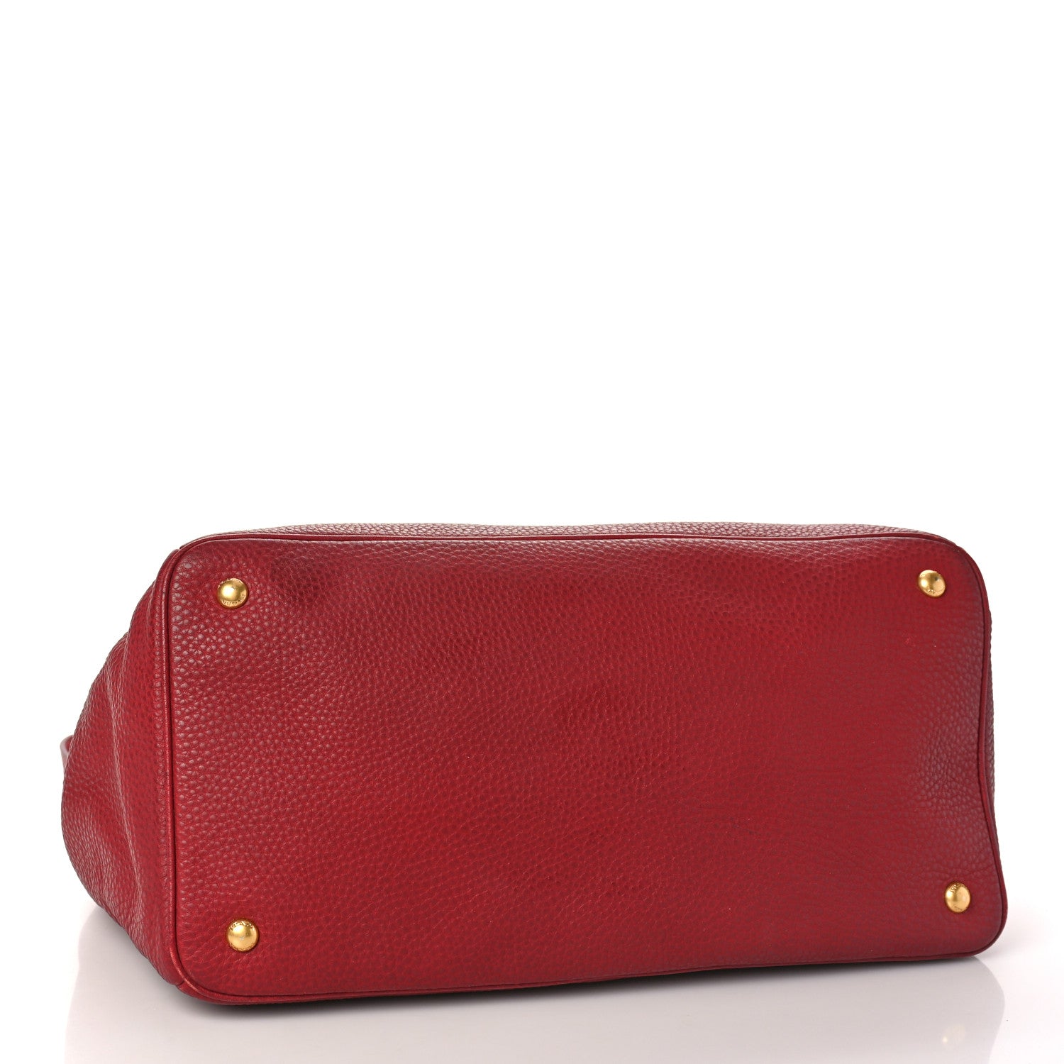 Prada Vitello Daino Tote Rosso 4 of 15