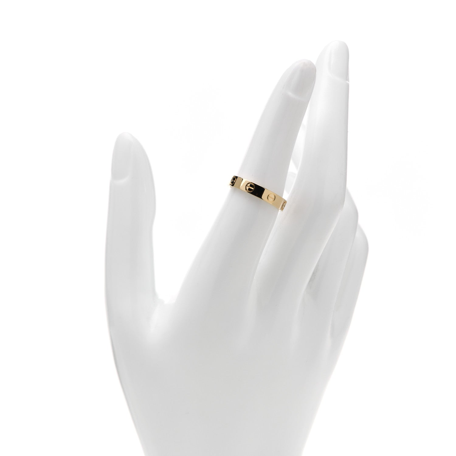Cartier 18K Yellow Gold 3.5mm LOVE Wedding Band Ring 53 6.25 2 of 4