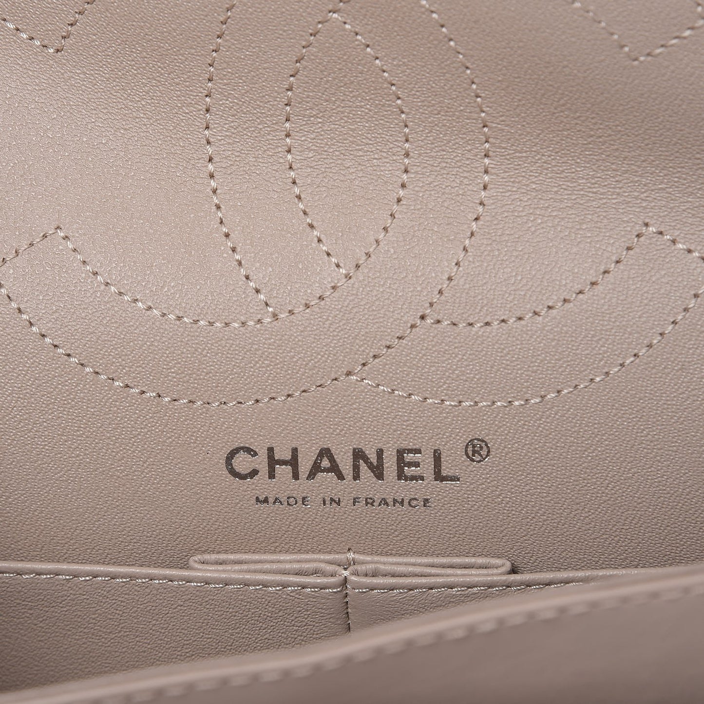 Patent Quilted 2.55 Reissue 226 Flap Beige