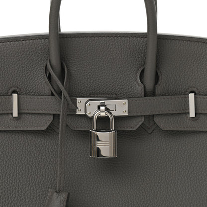 Hermes Togo Birkin 25 Etain 8 of 11