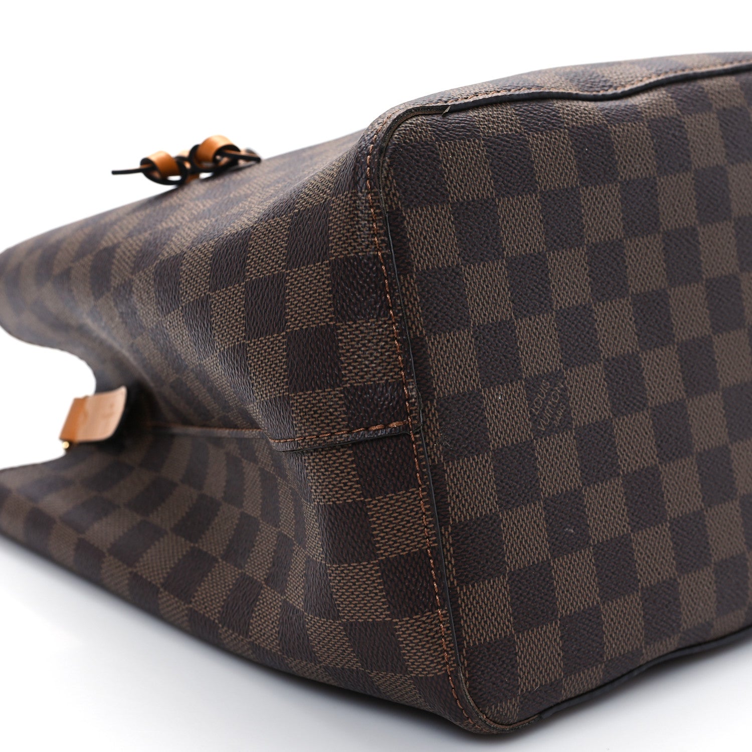 Louis Vuitton Damier Ebene Neonoe MM Safran 9 of 12
