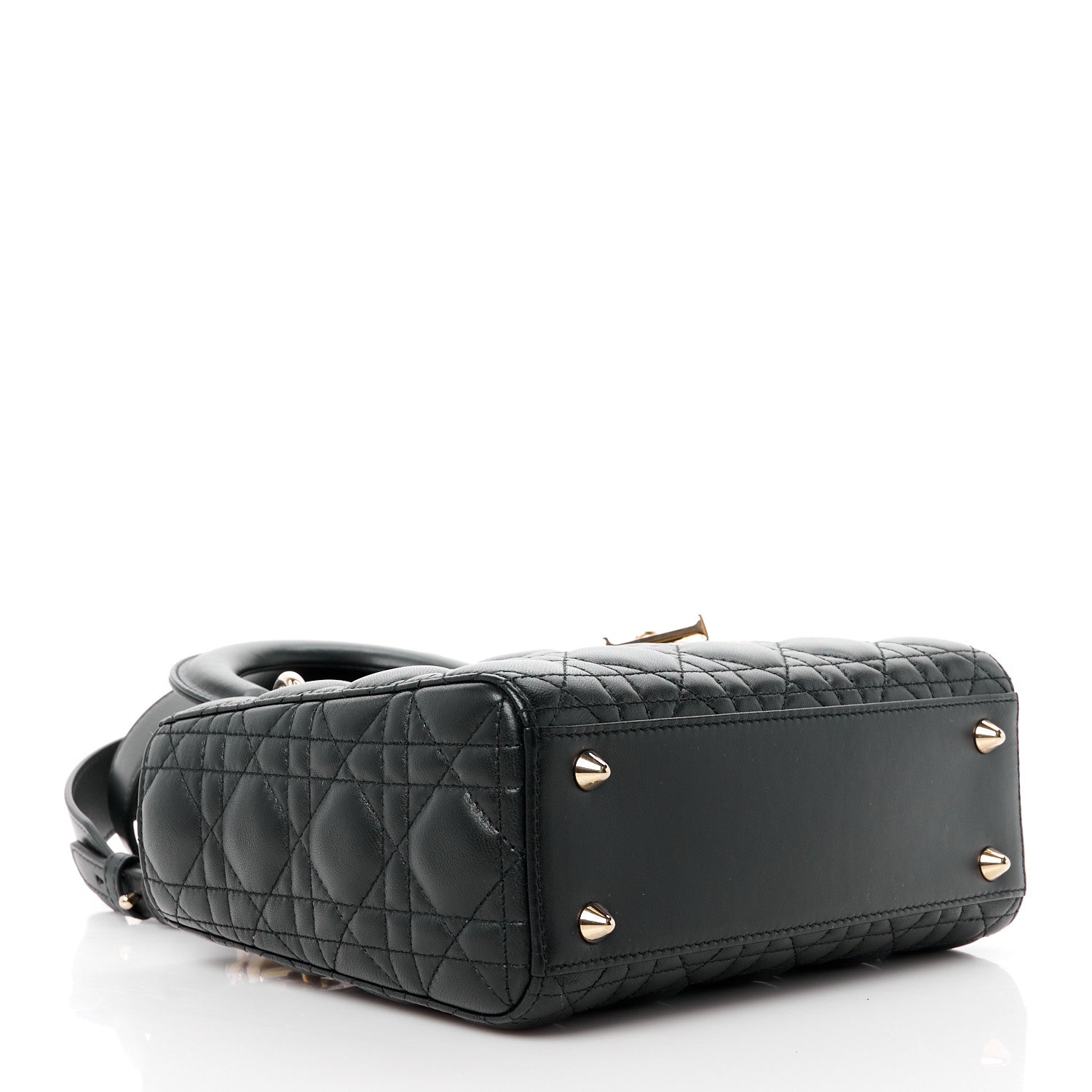Christian Dior Lambskin Cannage Small My ABCDior Lady Dior Black 4 of 11