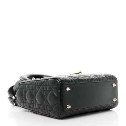 Christian Dior Lambskin Cannage Small My ABCDior Lady Dior Black 4 of 11